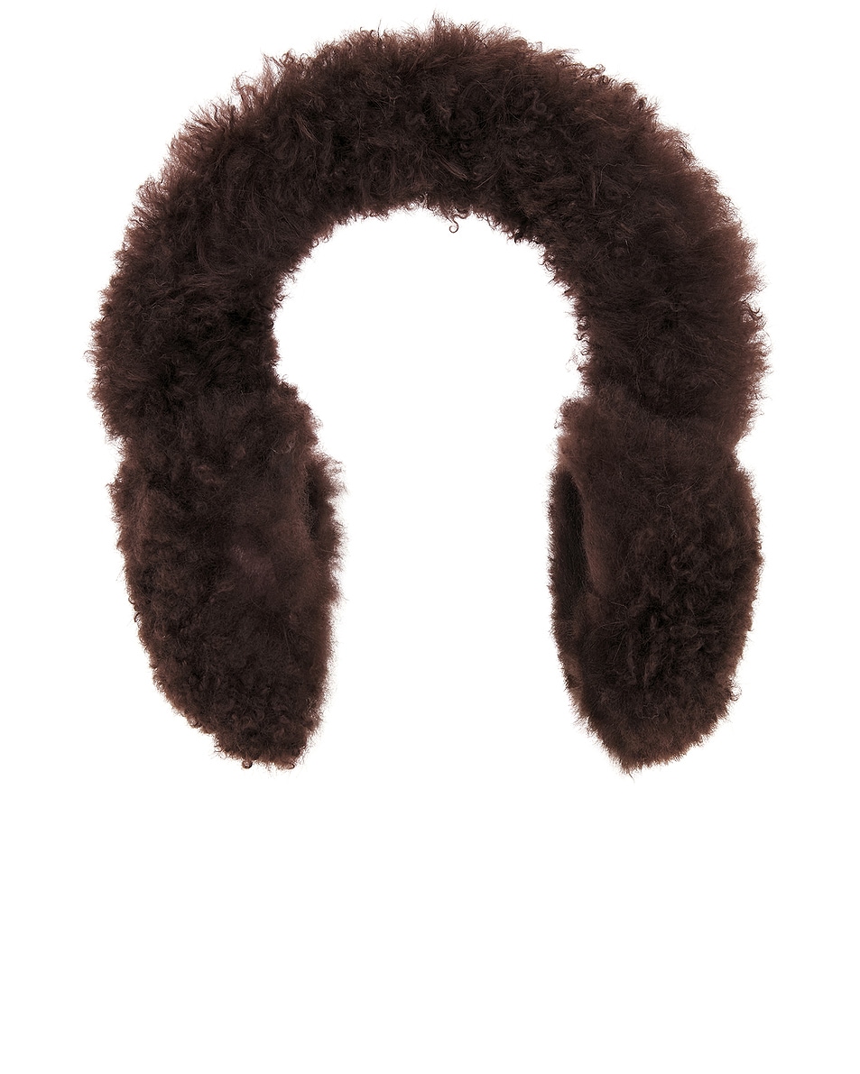 Image 1 of Yves Salomon Cashmere Earmuffs in Mocha