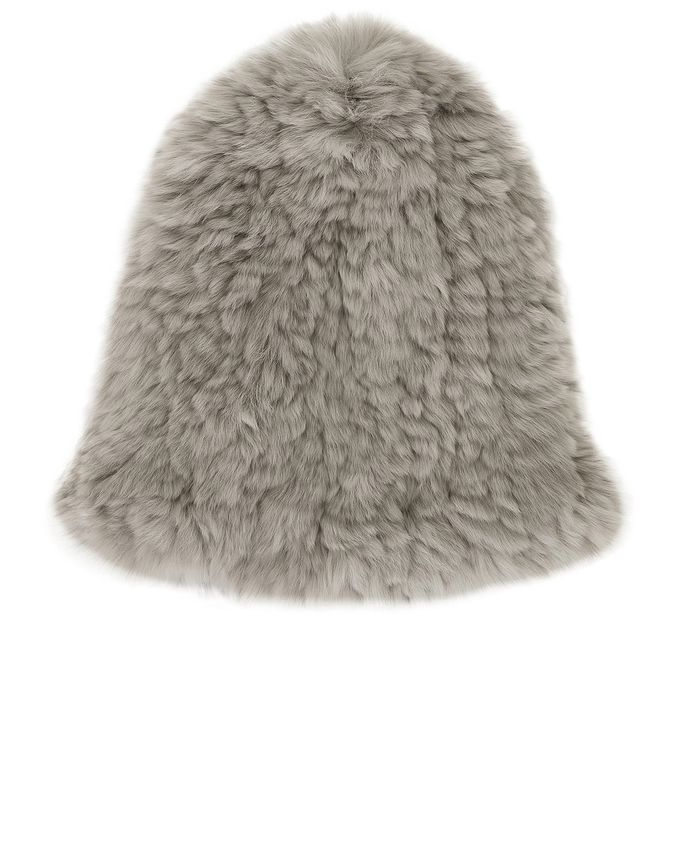 Image 1 of Yves Salomon Rex Rabbit Beanie in Vancouver