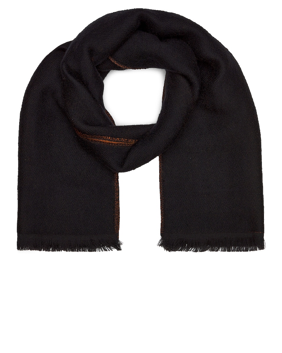 Image 1 of Zegna Wool Scarf in Black