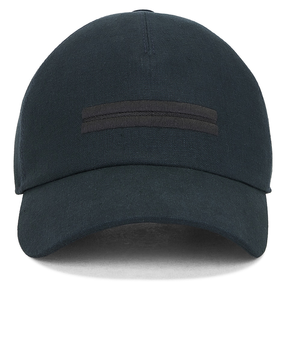 Image 1 of Zegna Oasi Lino Baseball Cap in Fondale