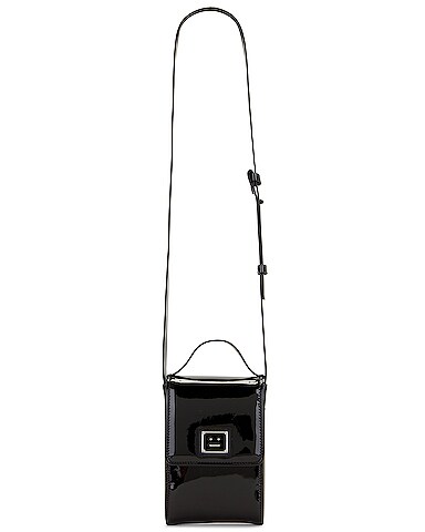 Akki Patent Plaque Face Crossbody Bag