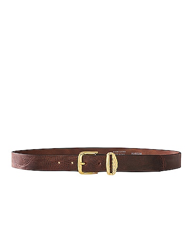 Brown & Gold French Rope Belt