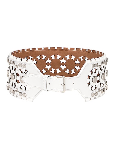 Perforated & Studs Belt
