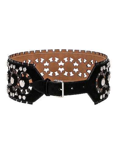 Perforated & Studs Belt
