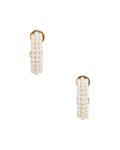 Pearl Hoop Earrings