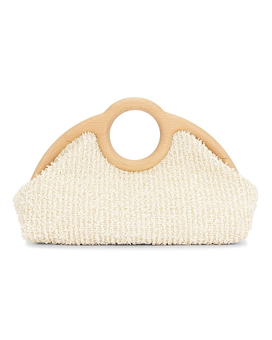 Sloane Raffia Frame Clutch