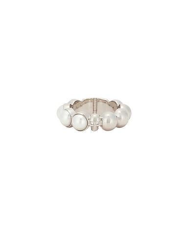 Skull & Pearl Ring