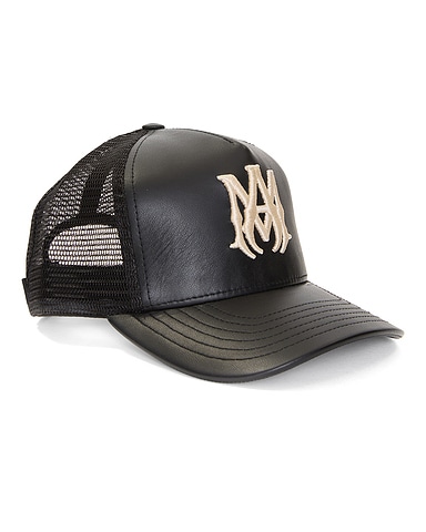 Leather MA Trucker Hat
