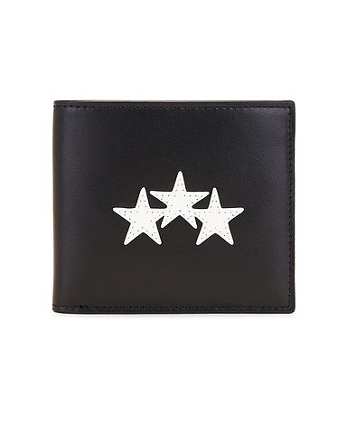 Three Star Leather Bifold Wallet