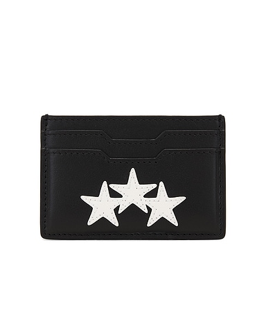 Three Star Leather Card Holder