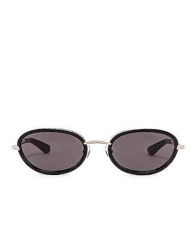 Crystal Oval Sunglasses