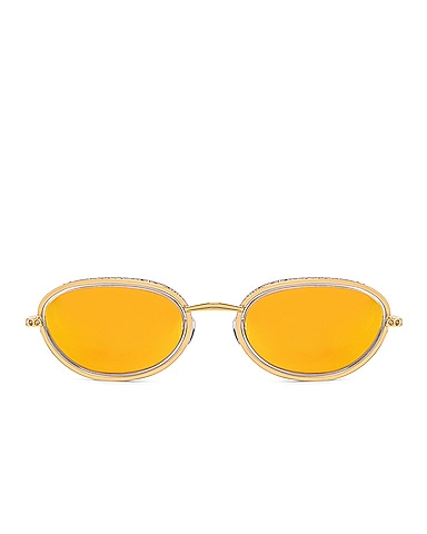 Crystal Oval Sunglasses