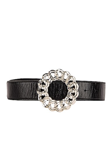 Leather Chain Buckle Belt