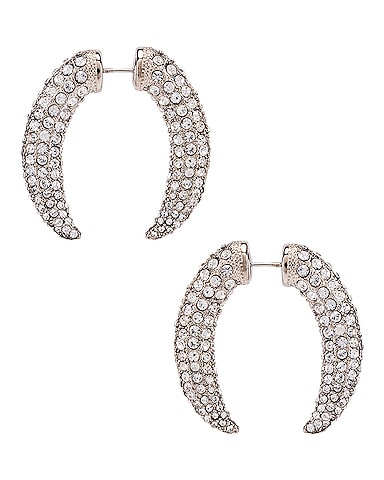 Diamante Claw Faux Gauge Earrings