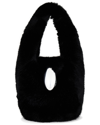 FWRD Renew Fendi Mon Tresor 2 Way Bag in Black