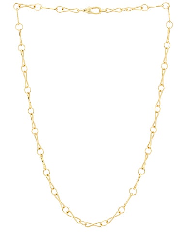 Large Motif Chain Lariat Necklace