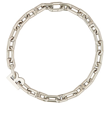 B Chain Thin Necklace
