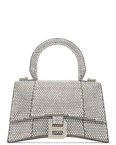 XS All Over Strass Hourglass Top Handle Bag