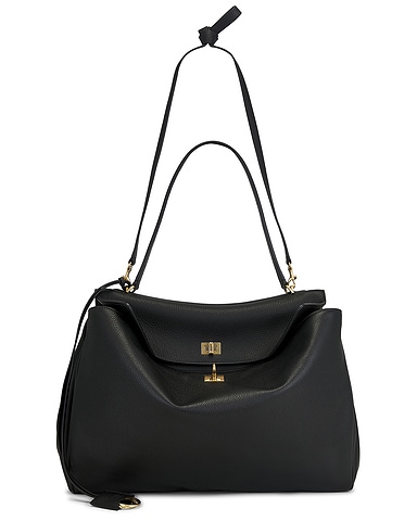 Rodeo Large Top Handle Grained Leather Bag