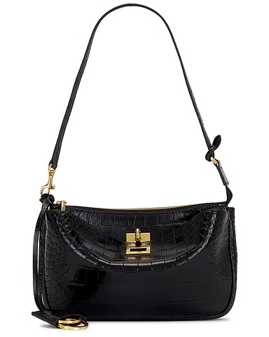Rodeo Sling Embossed Croc Pochette Bag