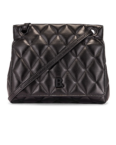 Medium Quilted Leather B Shoulder Bag