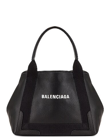 Small Navy Cabas Tote