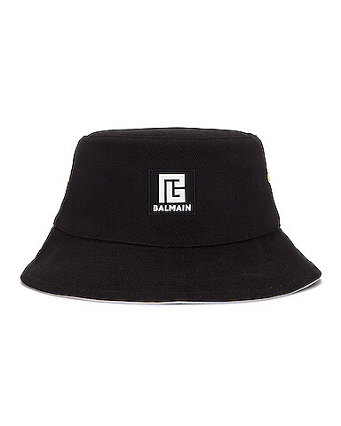 Reversible Patch Bucket Hat