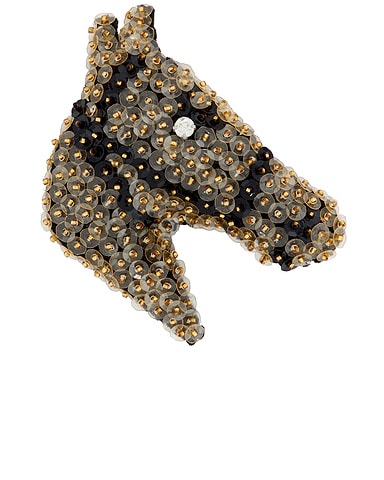 Sequin Pony Brooch