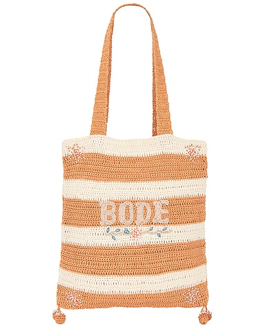 Sherbet Crochet Tote Bag