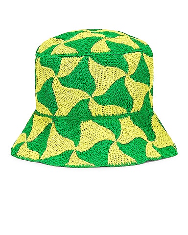 Wavy Triangle Crochet Bucket Hat
