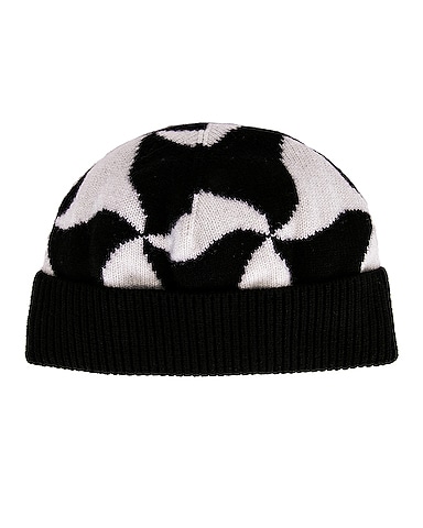 Wavy Triangle Wool Beanie