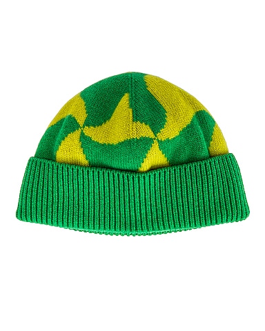 Wavy Triangle Wool Beanie