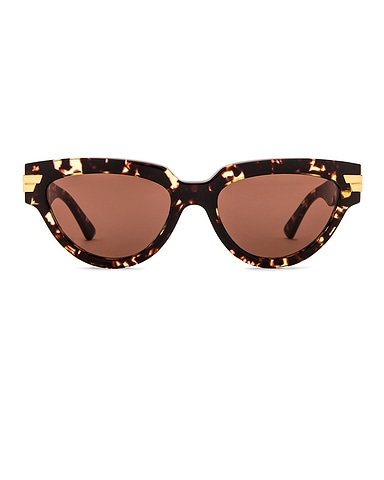 Bold Ribbon Cat Eye Sunglasses