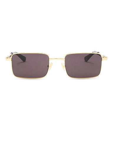 Stretch Metal Rectangular Sunglasses