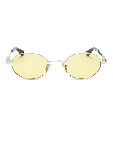 Stretch Metal Oval Sunglasses