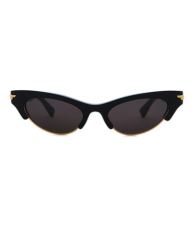 Bold Ribbon Cat Eye Sunglasses