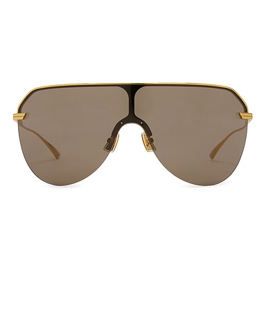 Light Ribbon Shield Sunglasses