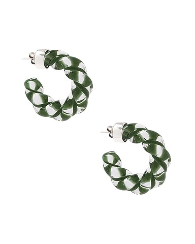 Sterling Silver & Glass Earrings