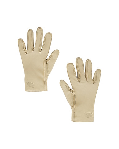 Plain Cold Weather Leather Gloves