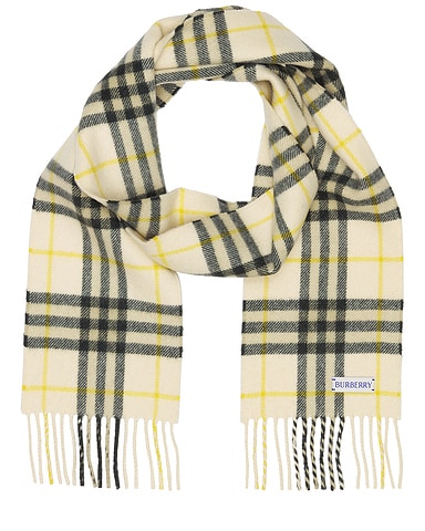 Check Cashmere Scarf