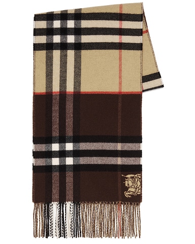 Double Giant Check Scarf