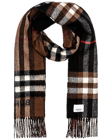 Giant Check Lateral Split Scarf