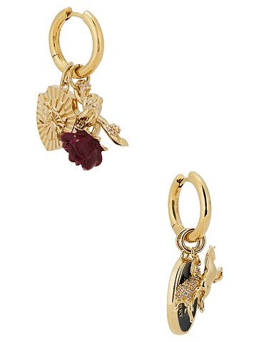 Charm Hoop Earrings