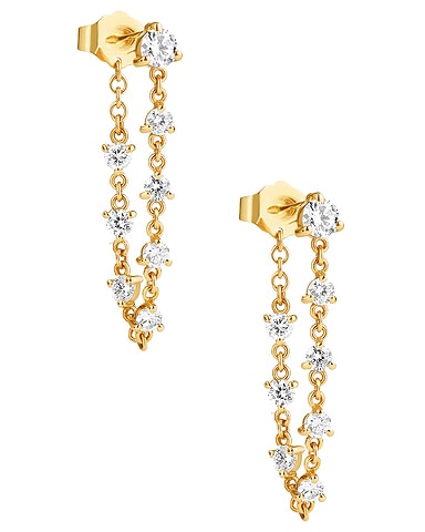 Sparkler Ear Chain Earring