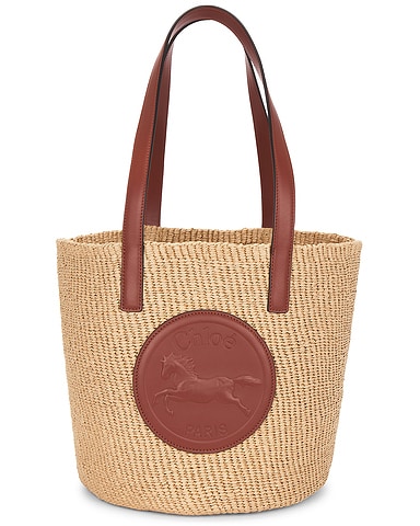 Horse Medal Large Basket Bag