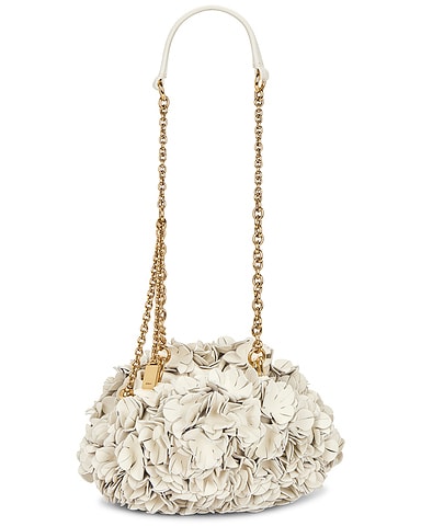 Chloé Pliss Leather Flower Shoulder Bag