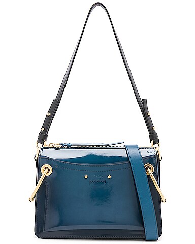 Small Roy Glossy Lambskin Shoulder Bag