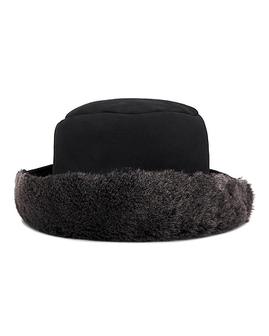 Reversible Shearling Bucket Hat