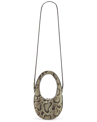 Python Printed Crossbody Mini Swipe Bag