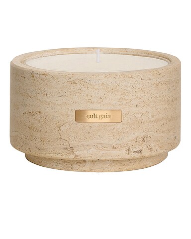 Noor Travertine Vessel & Candle